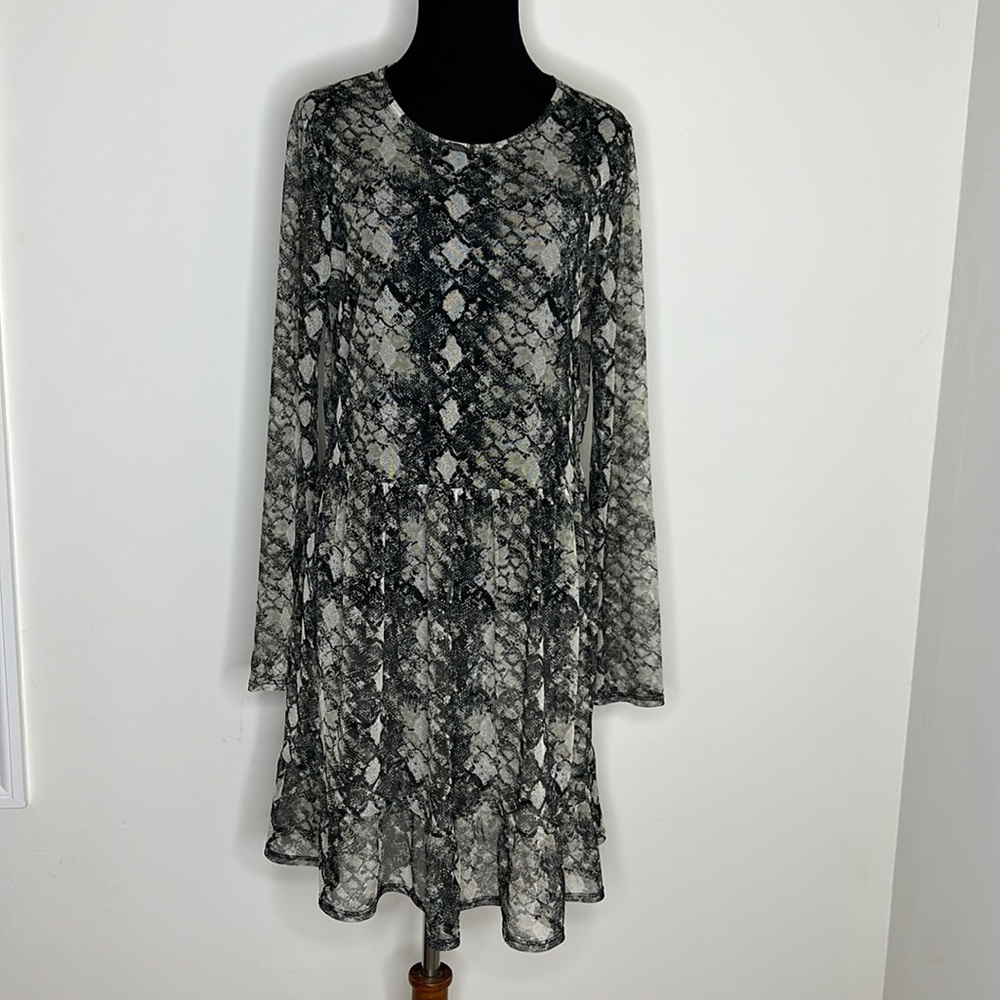 WAYF Sheer Mesh Dress M